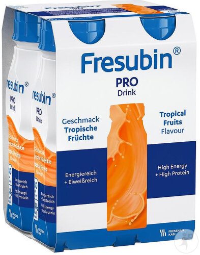 Fresubin Pro Drink Fruits Tropicaux Bouteilles 4x200ml
