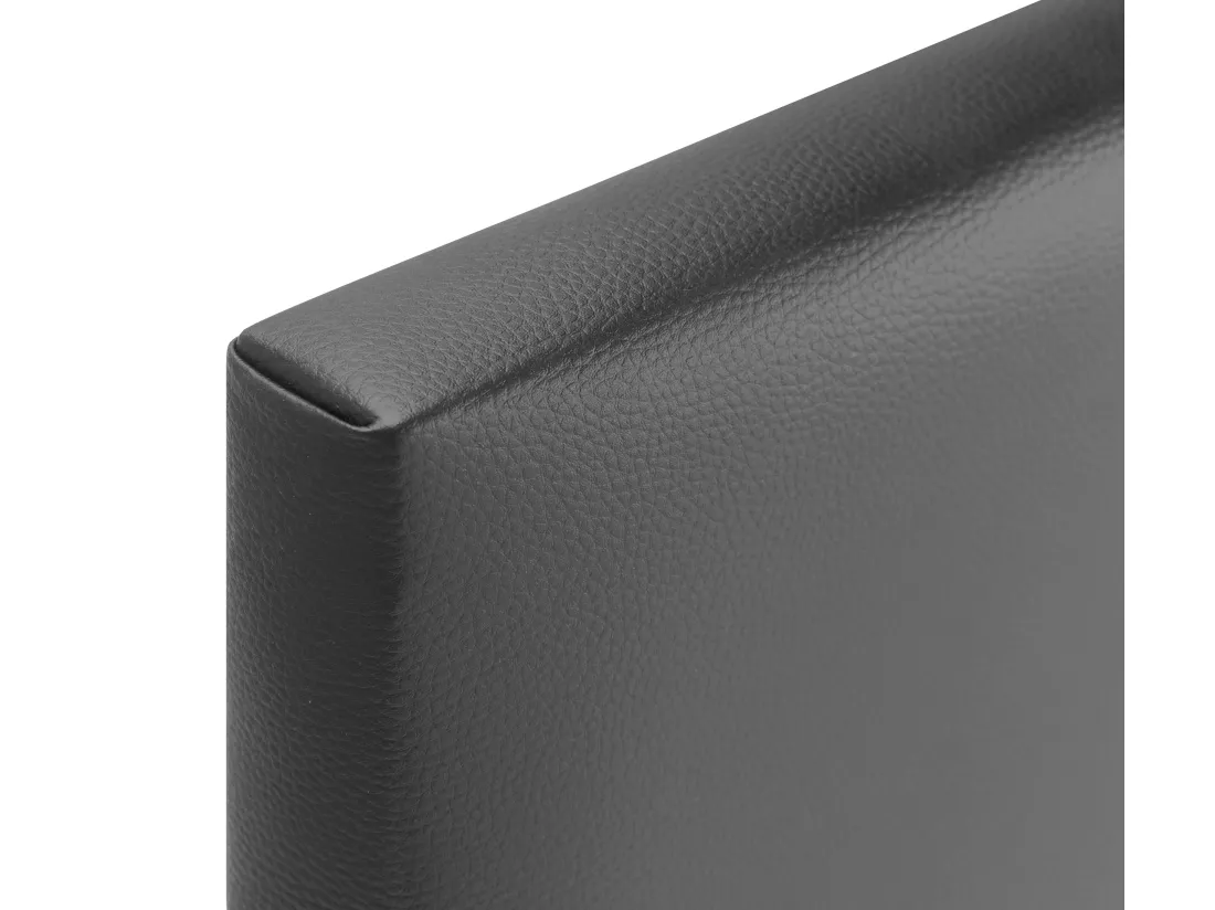 DHOME Tête de lit similicuir avec Boutons 160x105cm avec pieds Lits 150/160 - Gris