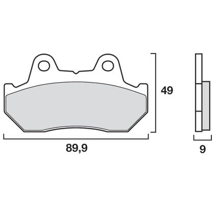Plaquettes de freins Brembo Sinter Métal Fritté avant/arrière (selon modèle)