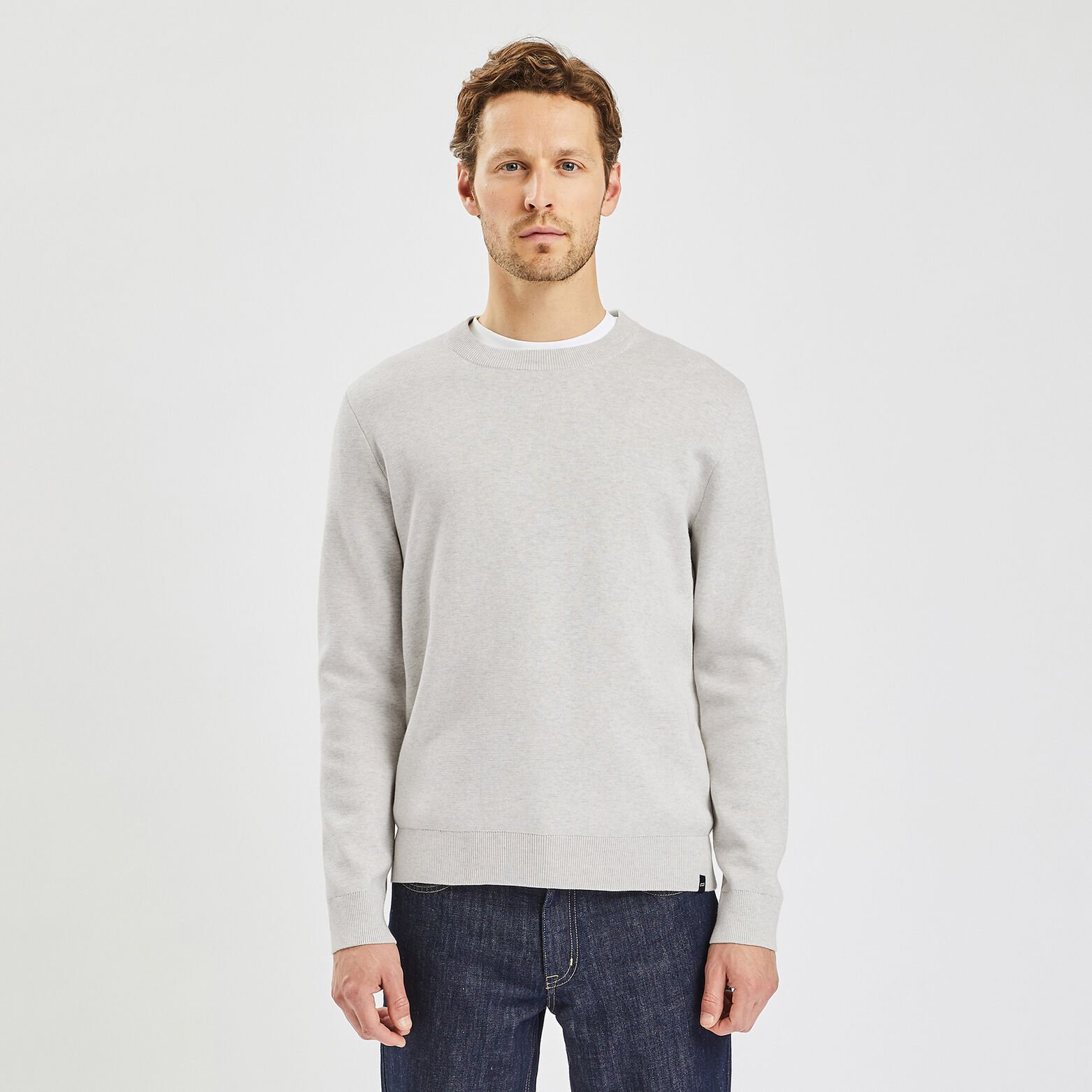 Pull uni 'le parfait by JULES' Ecru