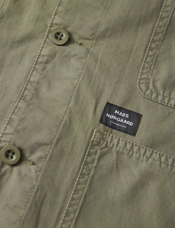 Mads Nørgaard - Copenhagen Fine Twill Chore Jacket Brun