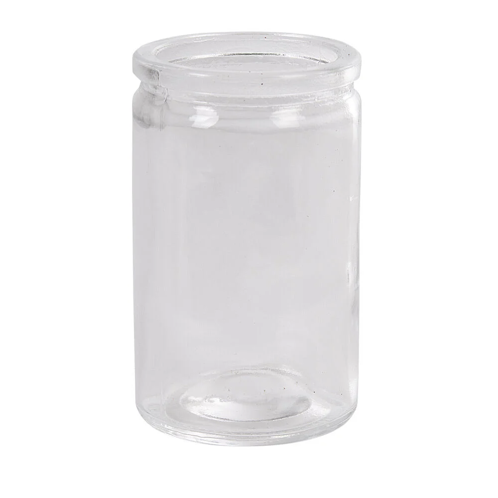 Contenant cylindrique en verre avec bouchon en liège x6