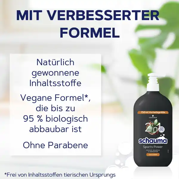 2in1 Shampoo Sports Power Vorteilsgröße