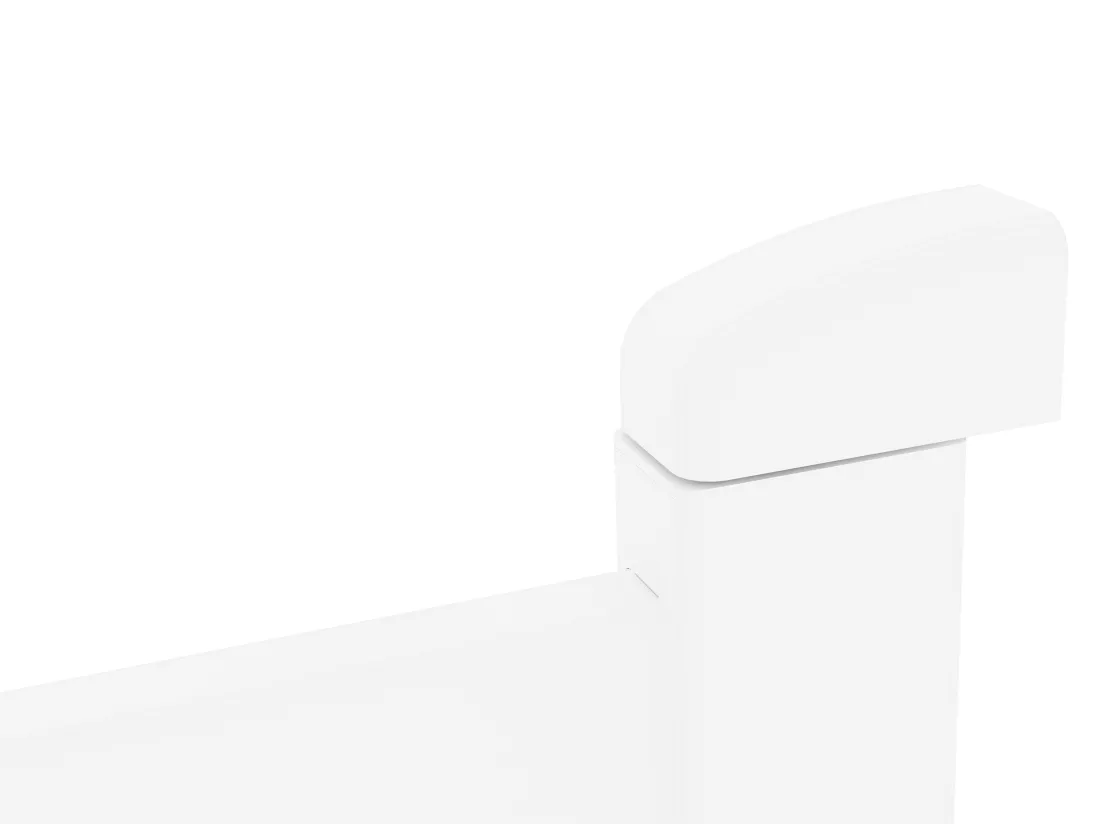 Portillon battant aluminium plein L103 x H181 cm blanc - NAZARIO