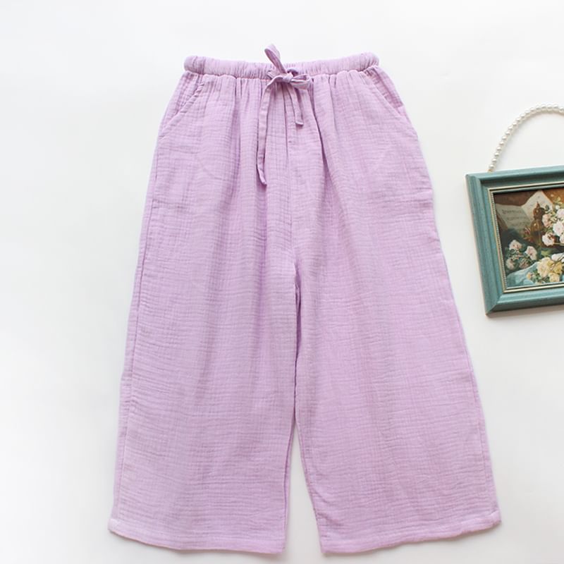 Dogini - Matching effen loungewearbroek voor koppels (verschillende ontwerpen)