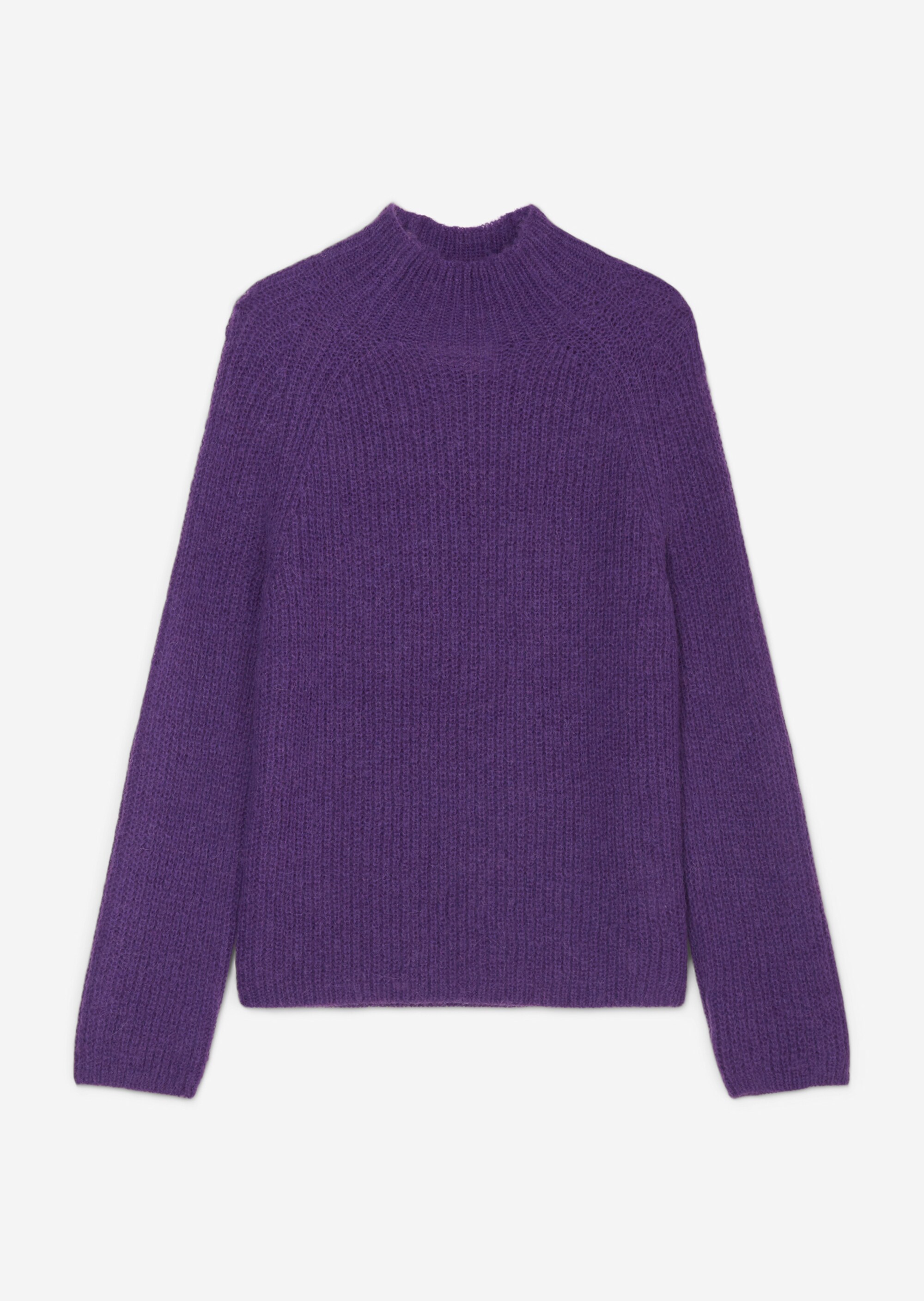 Pullover looseaus flauschigem Schurwolle-Alpakawolle-Mix