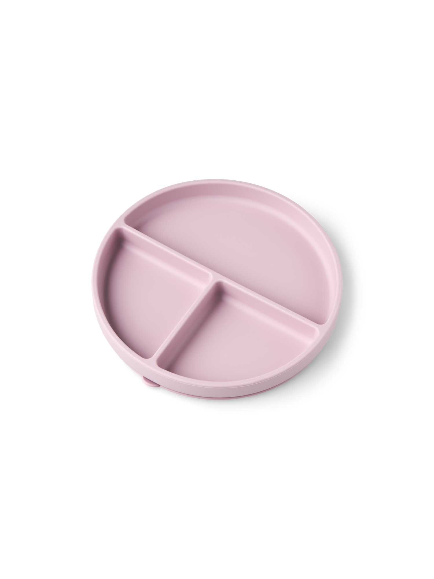 Tallerken med sugekop | Fødevaregodkendt silikone. Ø18,5 cm.  | Dusty Purple | Mushie