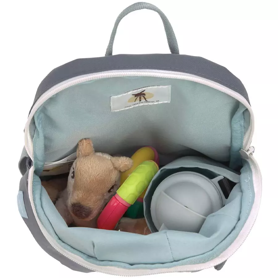 Lässig Kinderrucksack mit Brotdose & Trinkflasche About Friends grau
