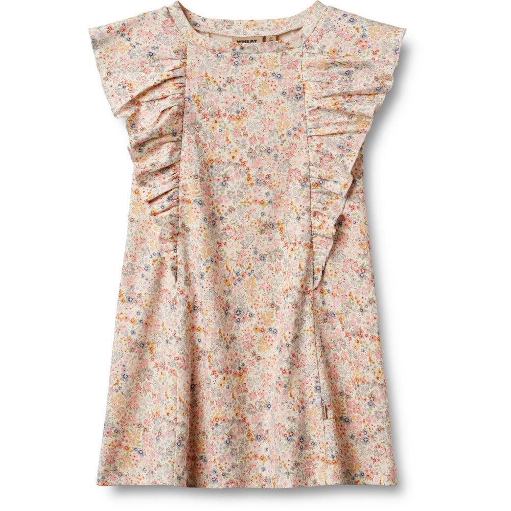 Køb Wheat Bright Flowers Jersey Kjole Ruffle Shirley