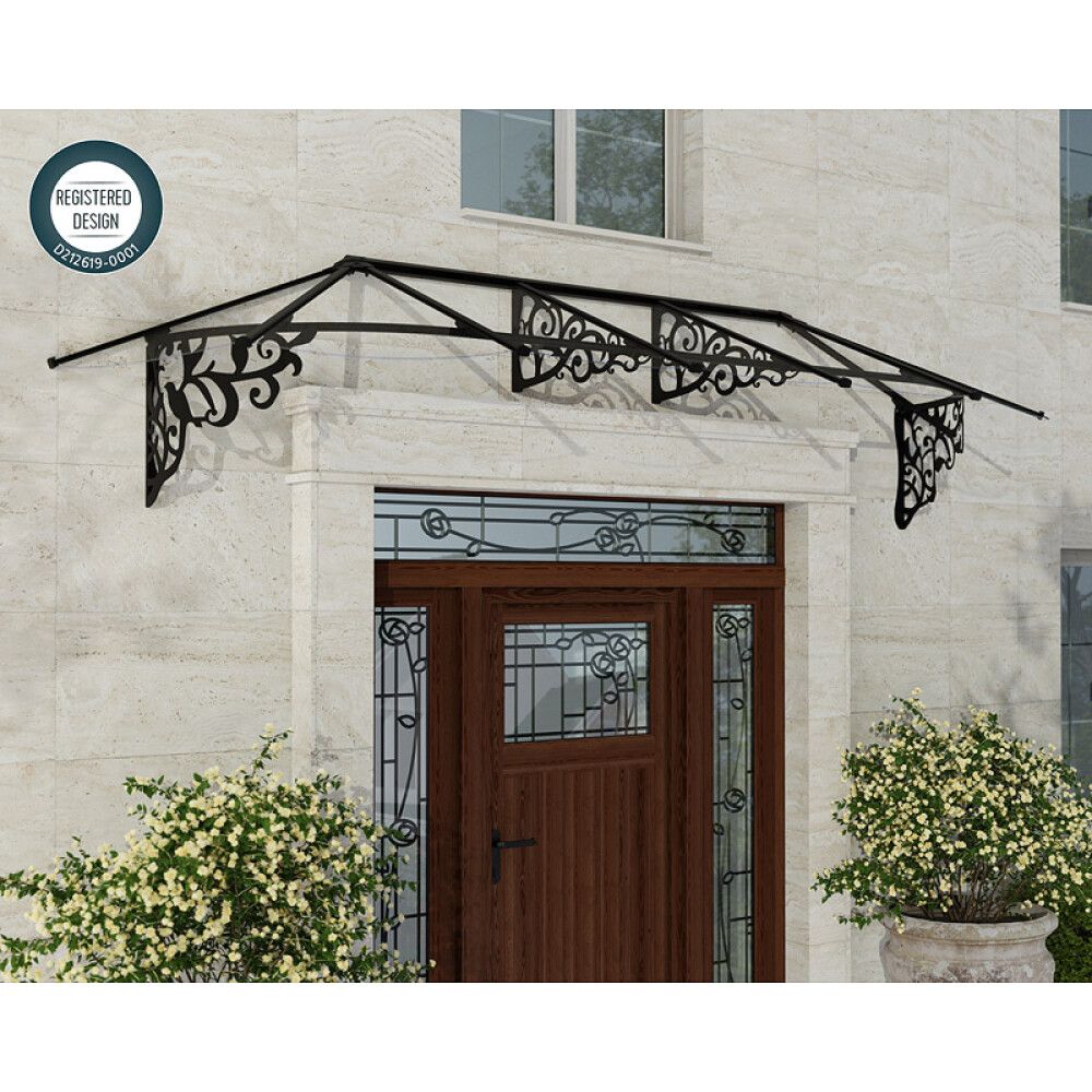 ENTRÉTAK CANOPIA LILYFRENCH 0,9X2,1M KLAR/SVART