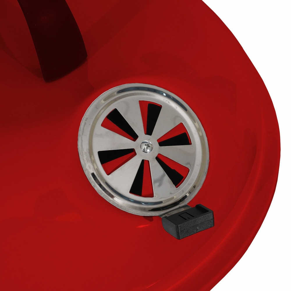 Barbecue au carbone, koopman international. Couleur rouge