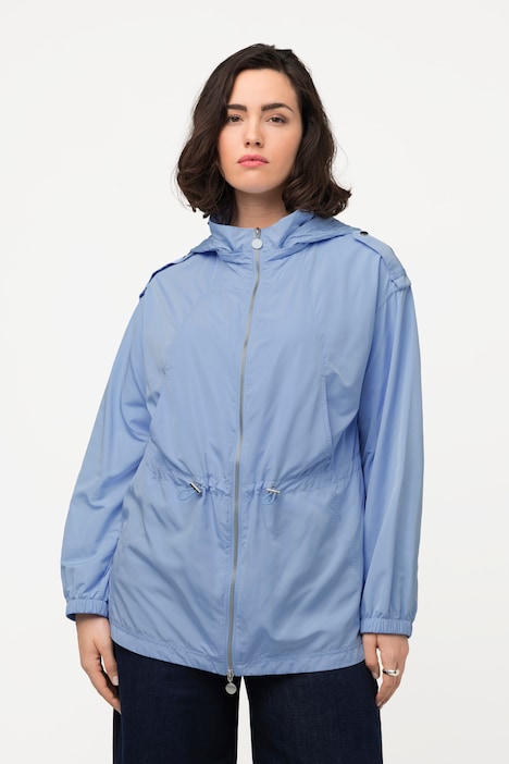 Jacke, Stehkragen, Tunnelzug, 2-Wege-Zipper