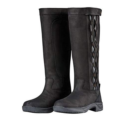 Botas de couro Pinnacle II para adultos, pretas