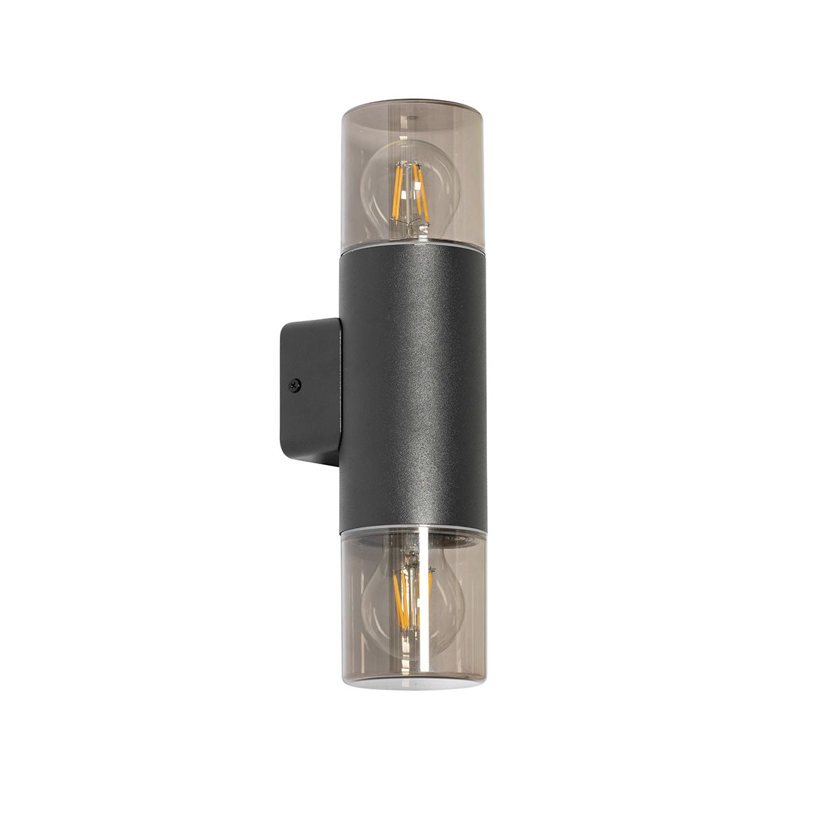 Moderne buiten wandlamp zwart 2-lichts IP44 - Odense