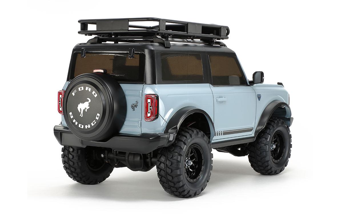 Scale Crawler Ford Bronco 2021, CC-02, Blau, Bausatz, 1:10<br>CC-02 basierter Offroader mit Blaugrau lackierter Ford Bronco 2021 Karosserie