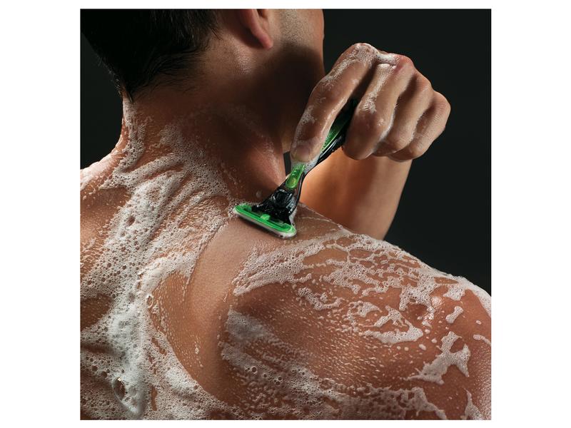 Gillette Rasierer Body 1 Stück Körperrasierer mit 3 stahlharten Klingen für Männer