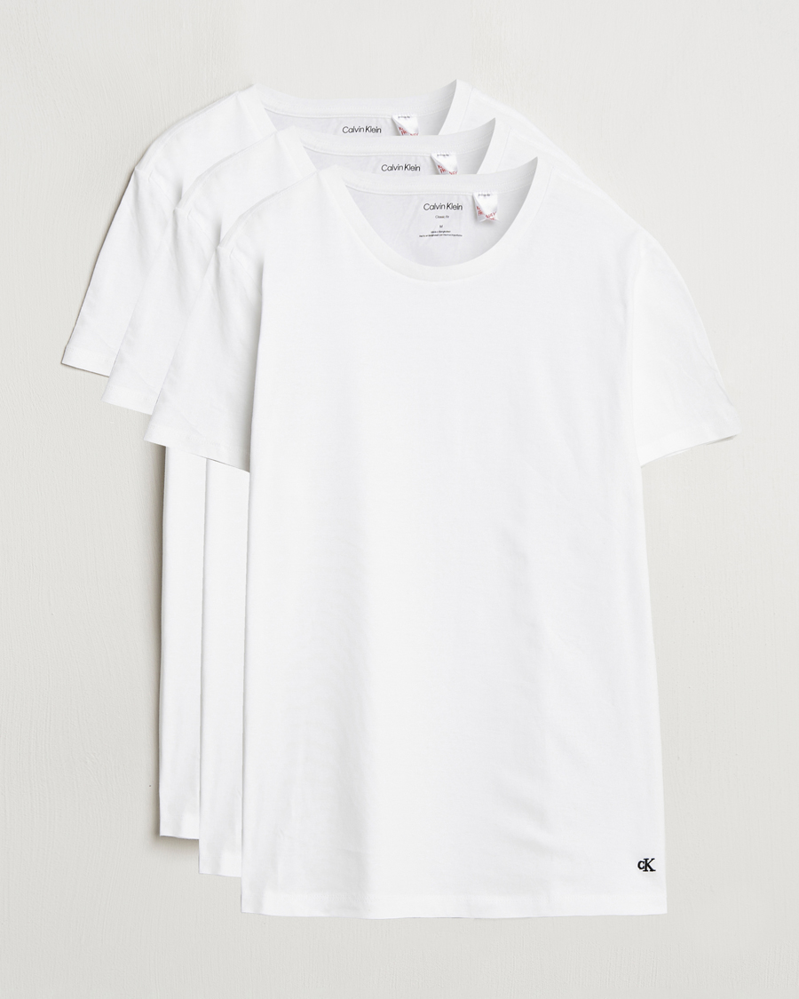 Calvin Klein 3-Pack Cotton Crew Neck T-Shirt White