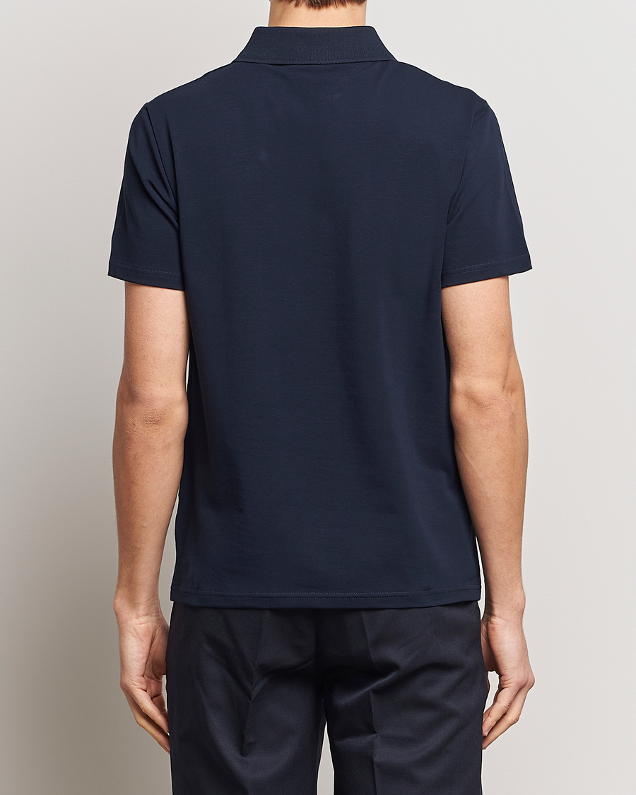 Filippa K Soft Lycra Polo Tee Navy