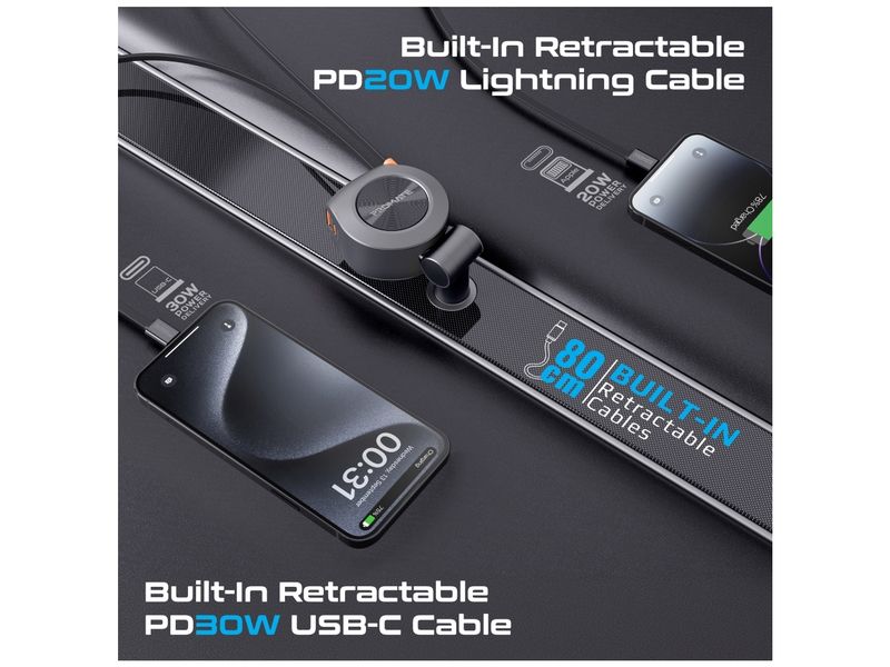Promate Autoladegerät DriveGear-R2 88 Watt Autoladegerät für schnelles und zuverlässiges Laden unterwegs