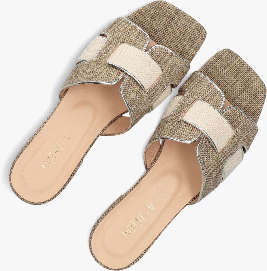 beige notre-v slippers 6416