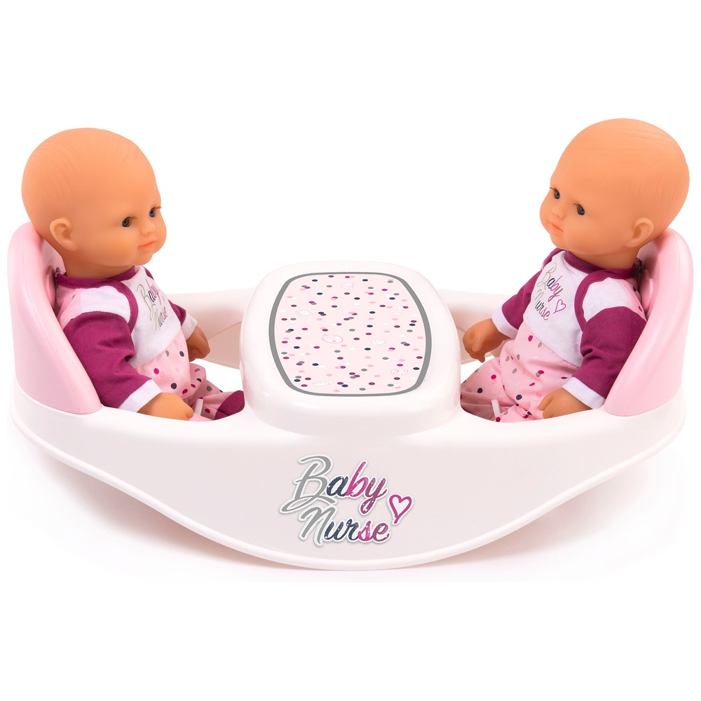 Smoby Baby Nurse Puppen-Doppelhochstuhl