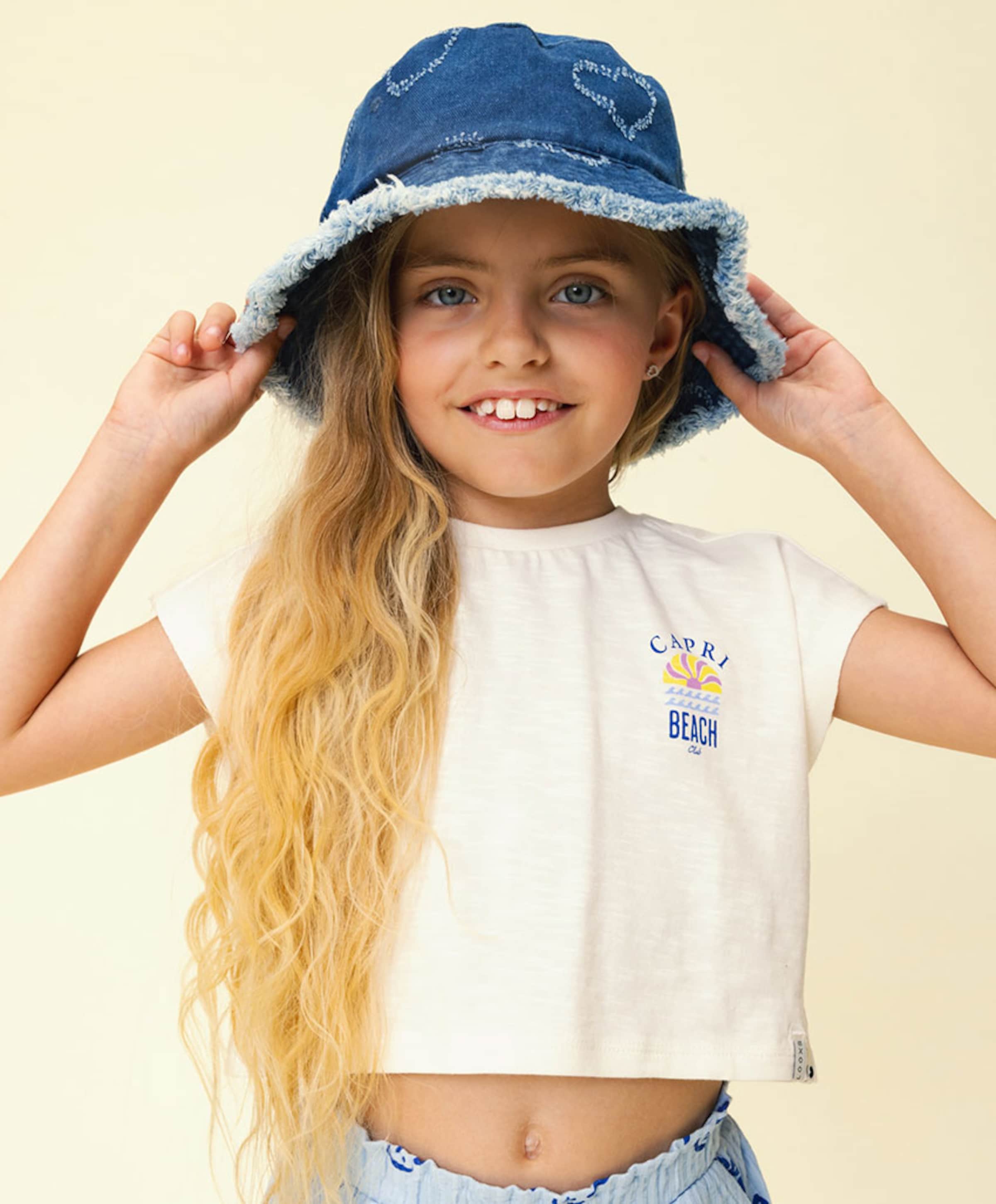 Looxs Little Meisjes T-shirt ecru