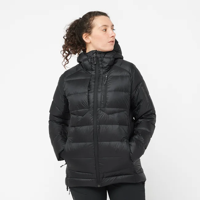 ELIXIR ULTRA DOWN  Daunenjacke mit Kapuze Damen DEEPBLACK