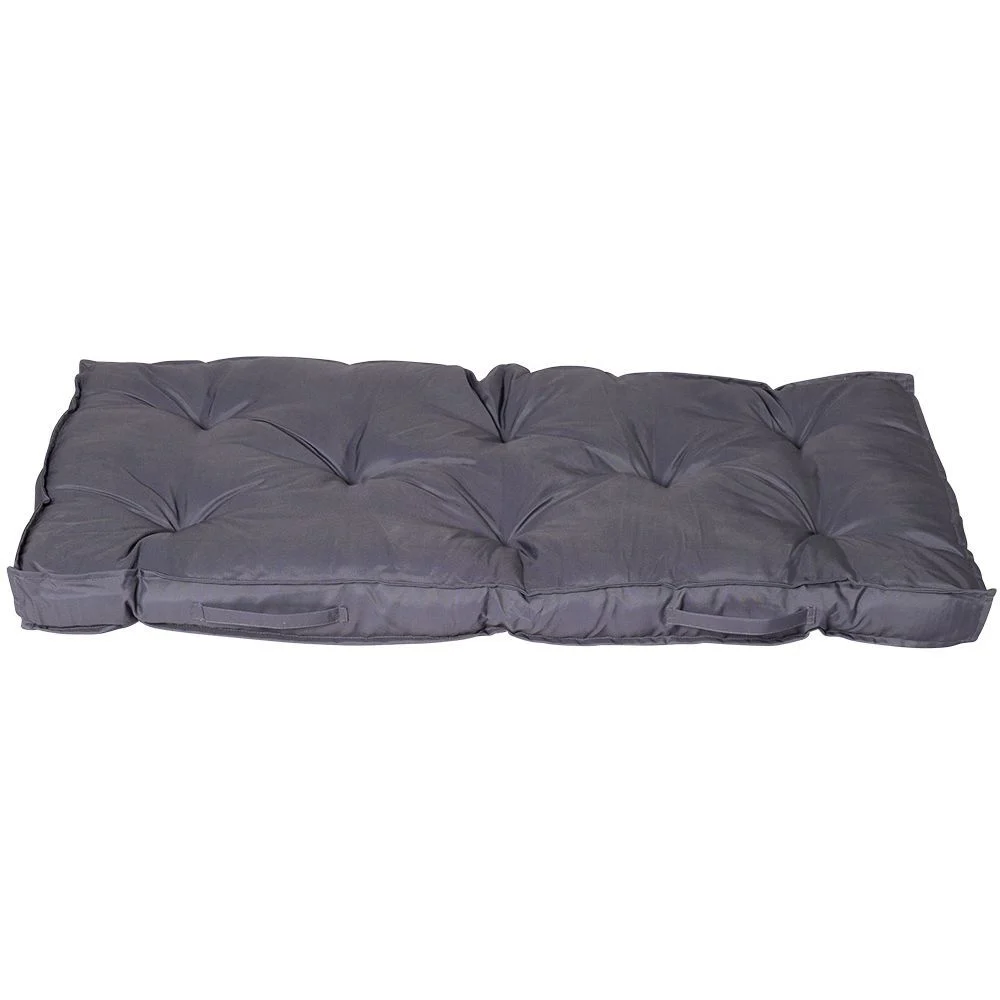Coussin assise palette uni gris 110x57 cm