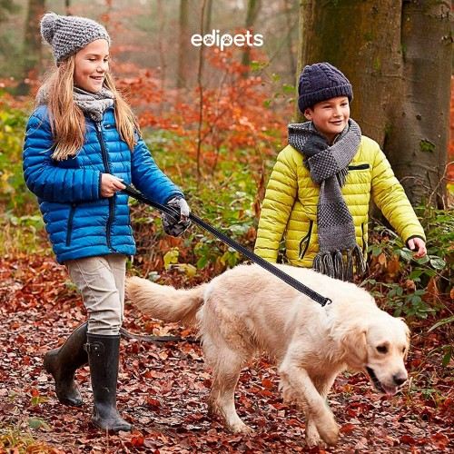 Guia preta reforçada para cães da Edipets