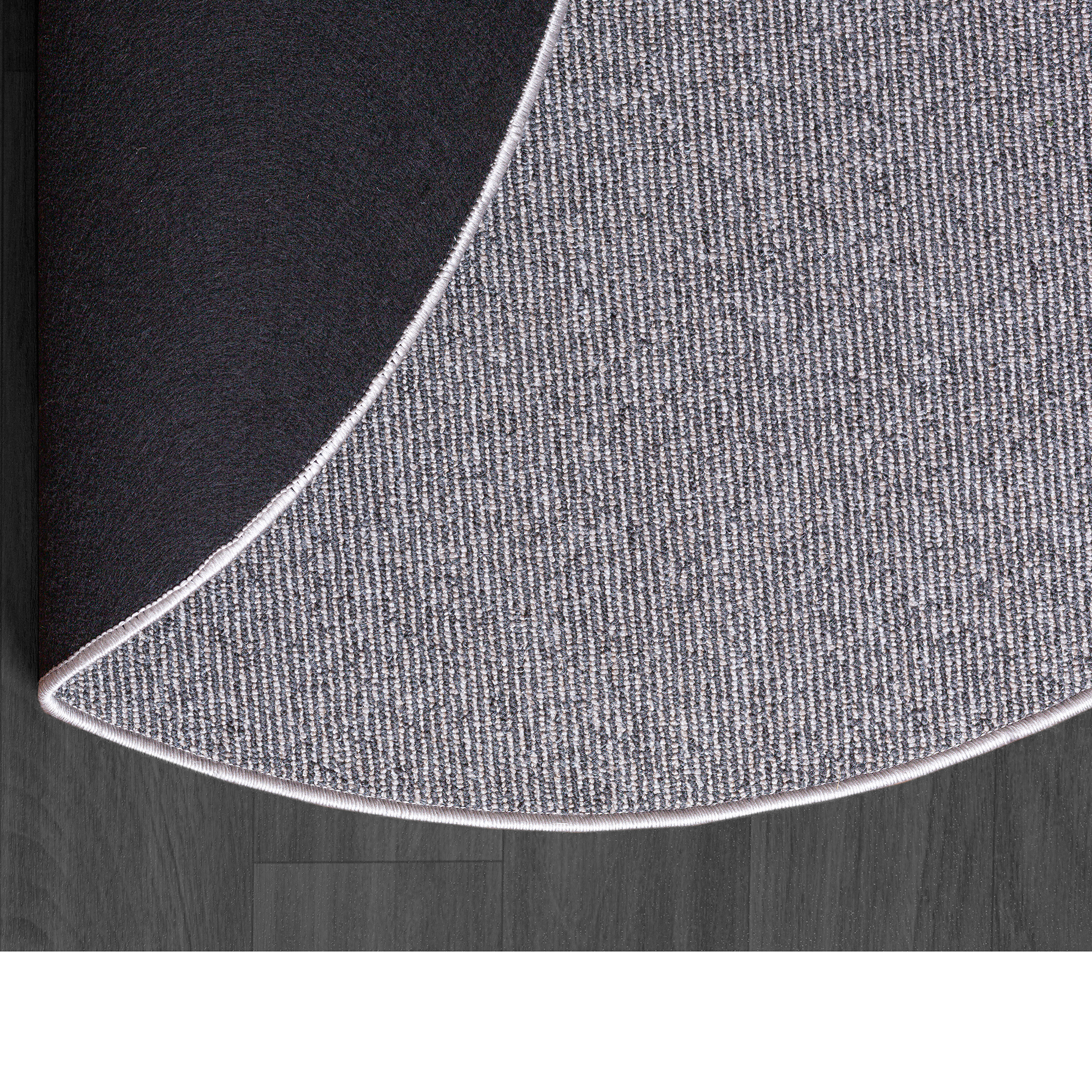 Teppich MIX ART - grey - rund - Ø 80 cm
