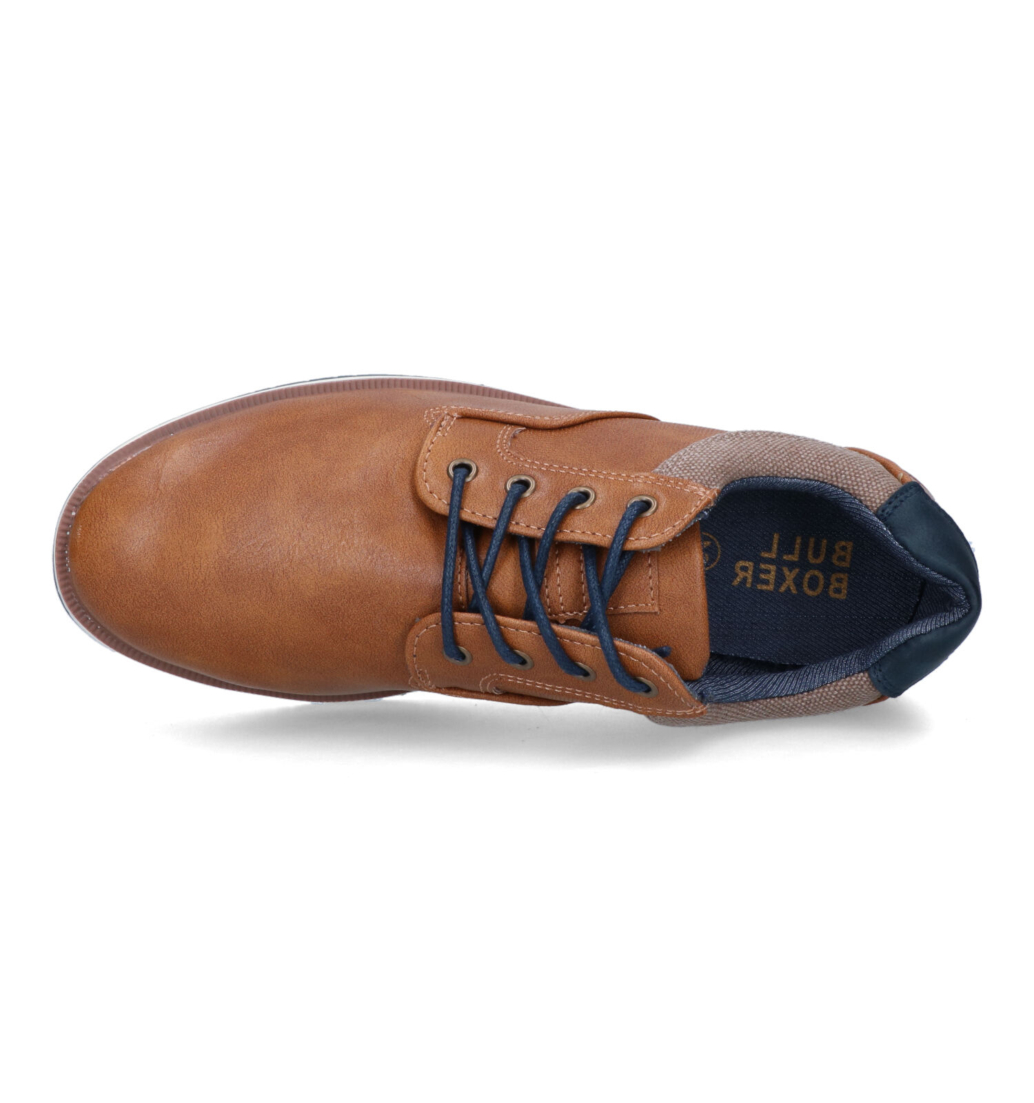 Veterschoenen cognac