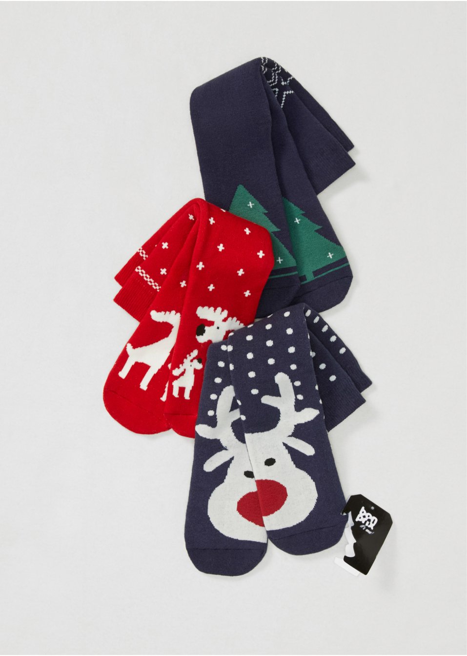 Lot de 3 paires de chaussettes thermo avec intérieur éponge doux et carte cadeau