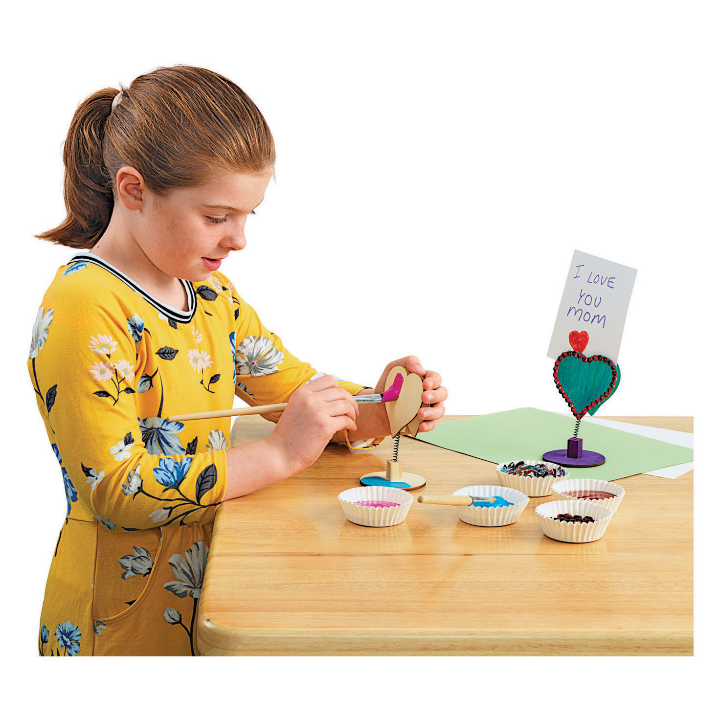 Colorations - Versier je Houten Memoclip Hart, 12st.