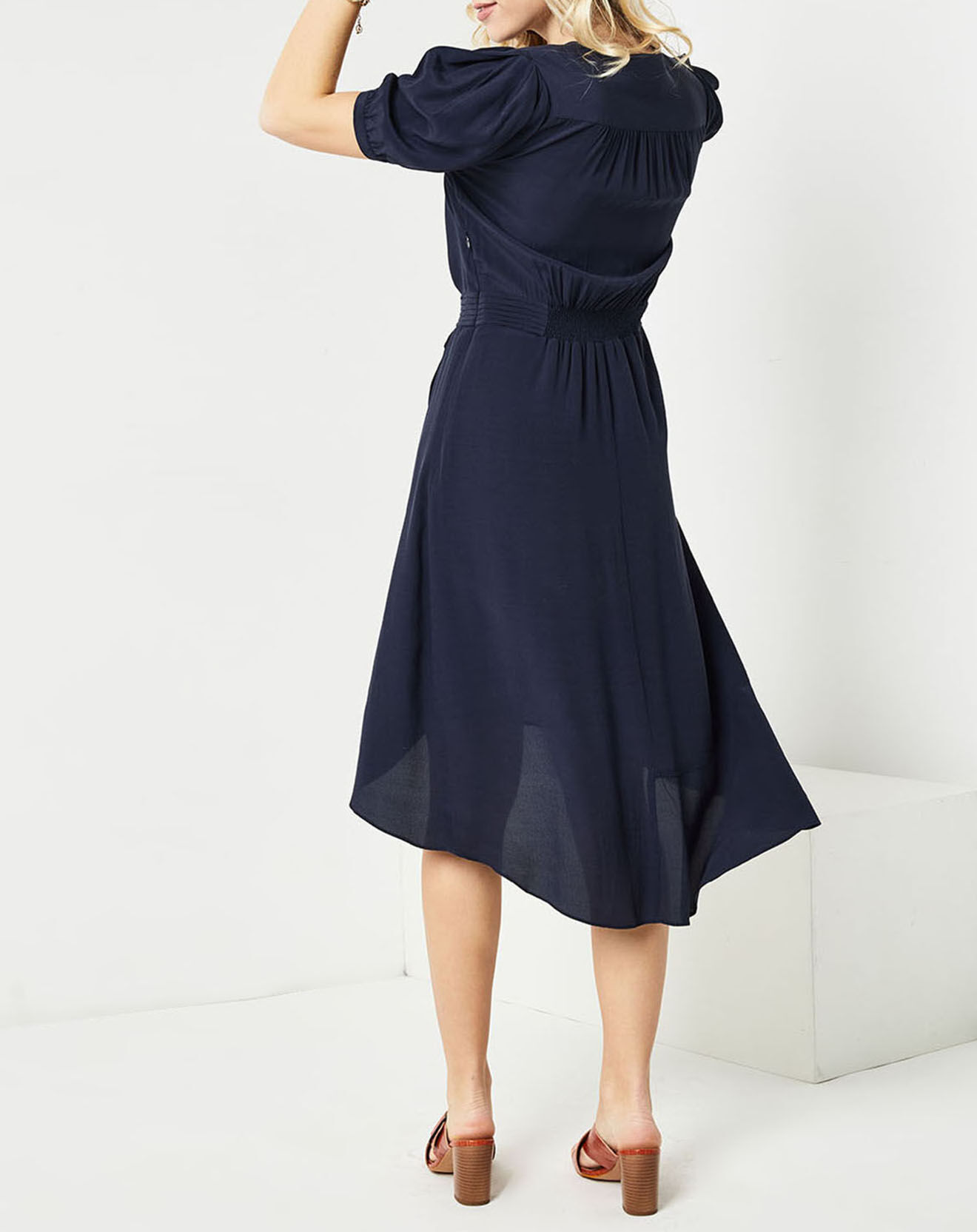 See u Soon Robe Félicia bleu marine