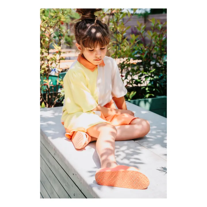 Bonnie & The Gang Robe T-shirt Willa Coton Bio | Jaune