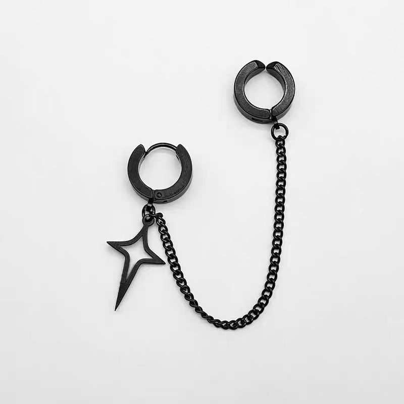 Lilafey - Oormanchet met stervormige ketting van legering (verschillende ontwerpen)