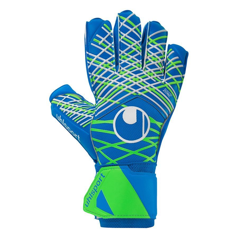 Uhlsport Gants de Gardien Aquasoft - Bleu/Vert/Blanc