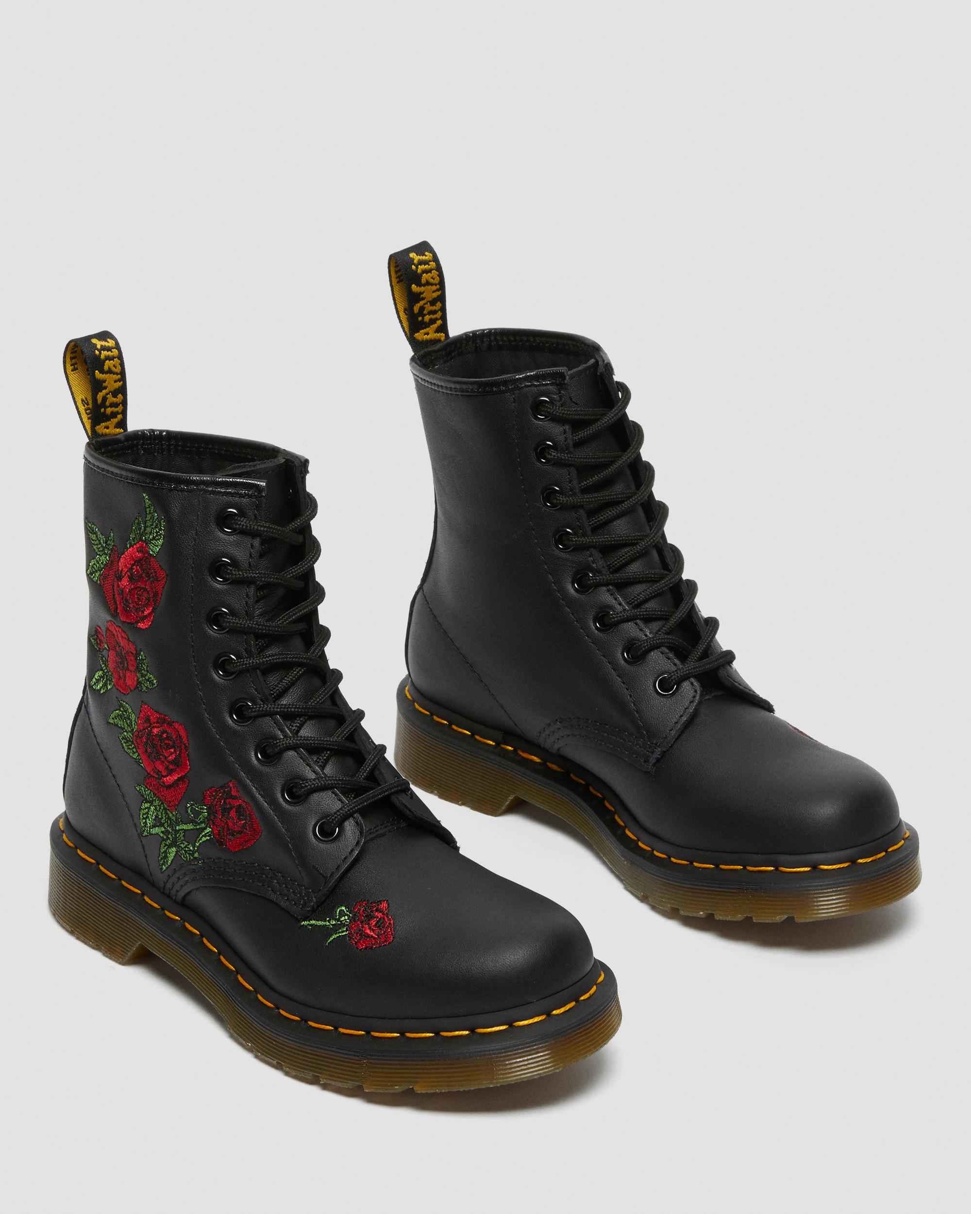 1460 Vonda Floral Leather Lace Up Boots