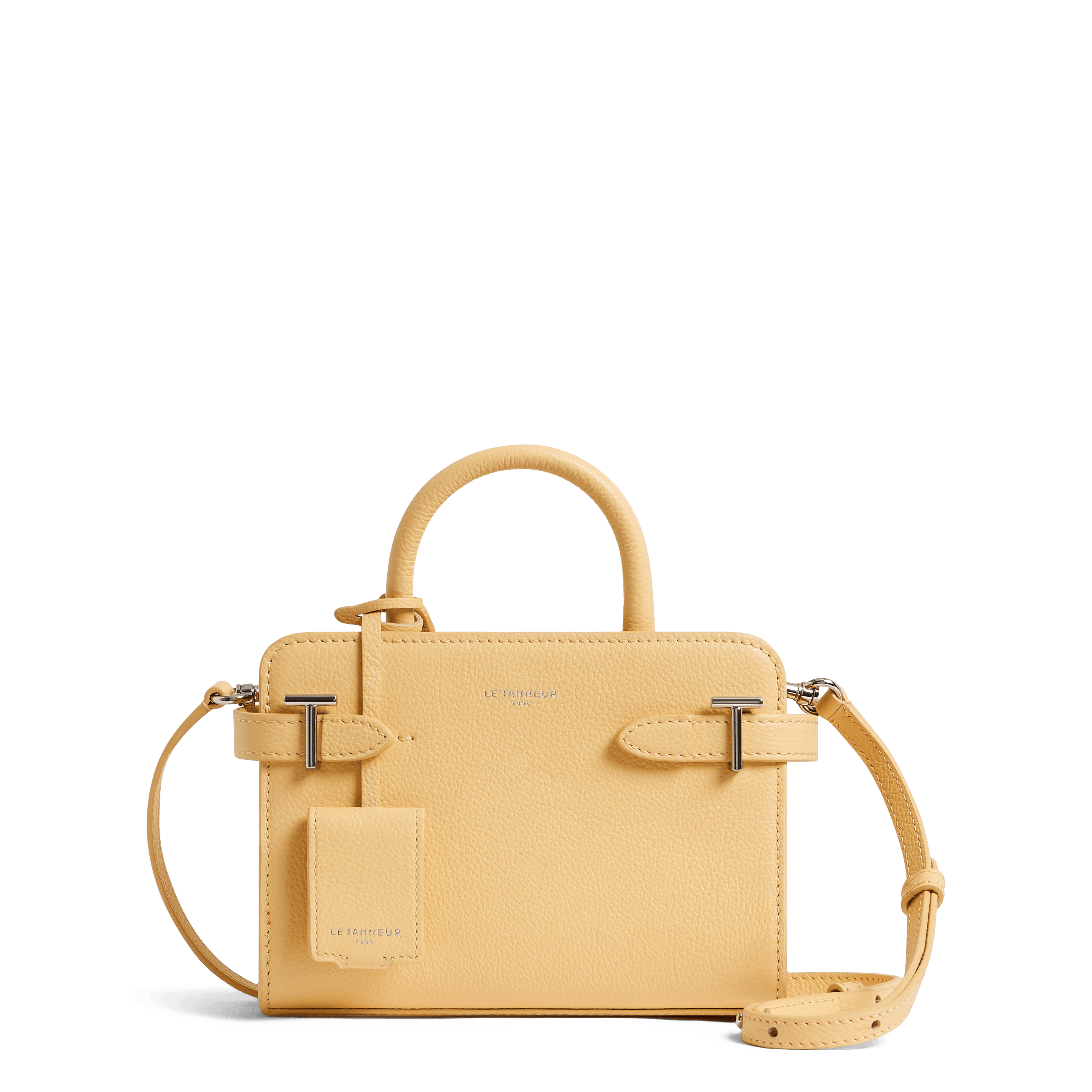 EMILIE - Sac bandoulière en cuir grainé| Jaune