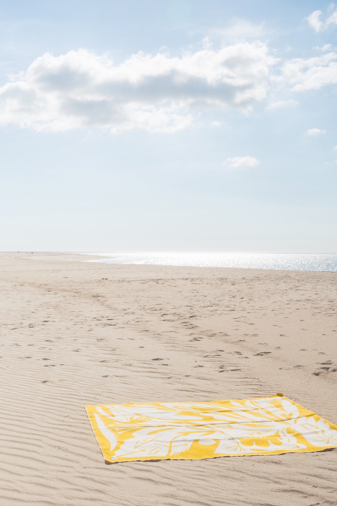 noo.ma LINO Cotton Blanket - Yellow Mellow