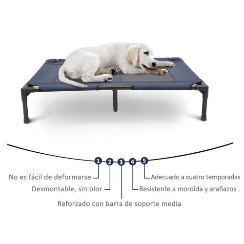 Cama azul para animais de estimação Pawhut para uso externo