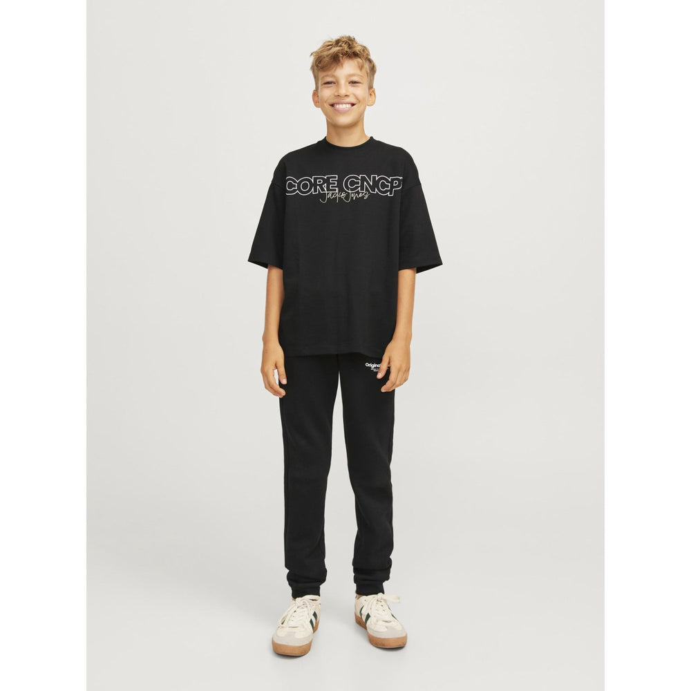 Køb Jack & Jones Junior Black Gordon Vesterbro Cuffed Sweatpants Noos