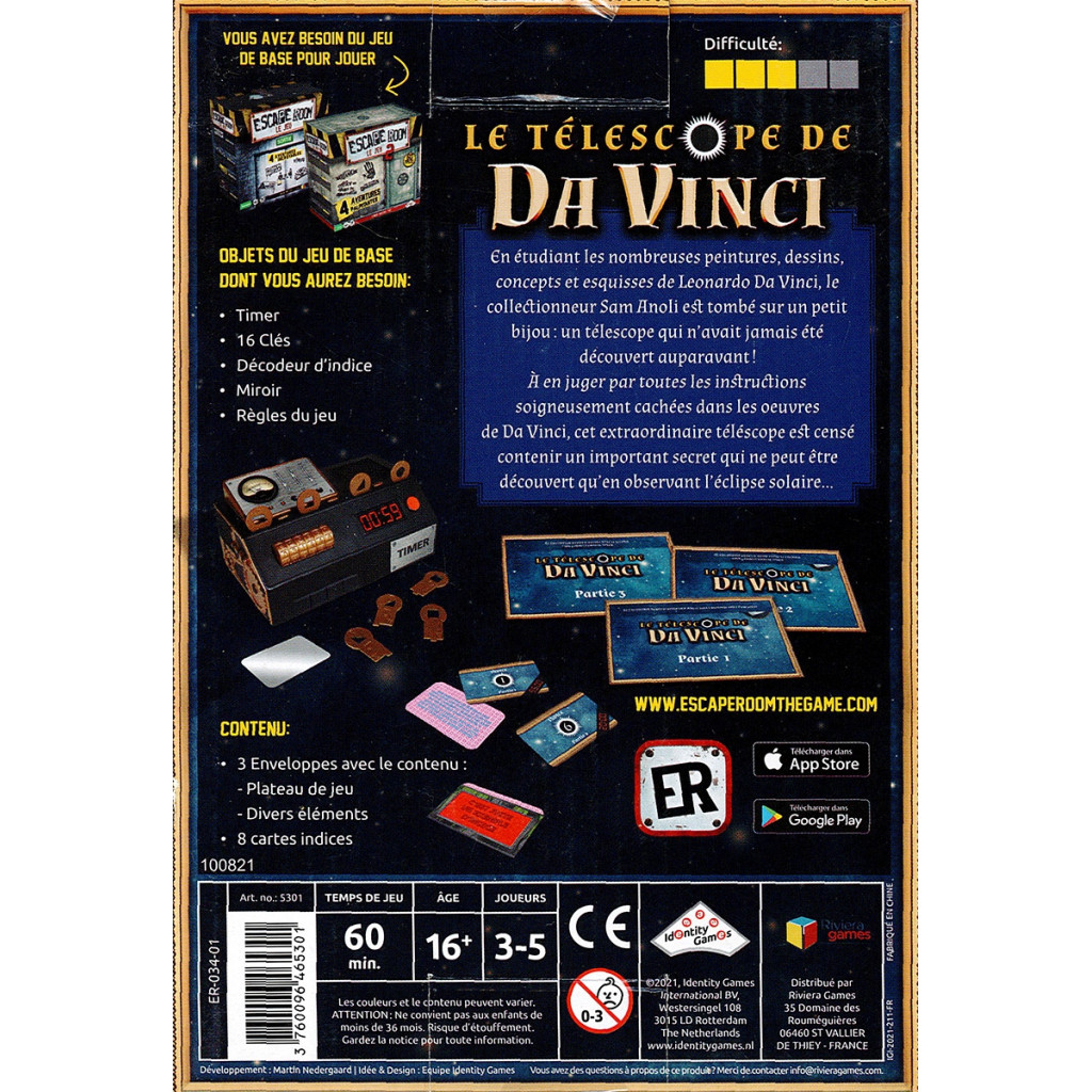 Escape Room - Le Télescope de Da Vinci