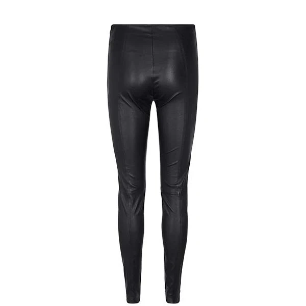 Mos Mosh  Lucille stretch læder Legging - Black