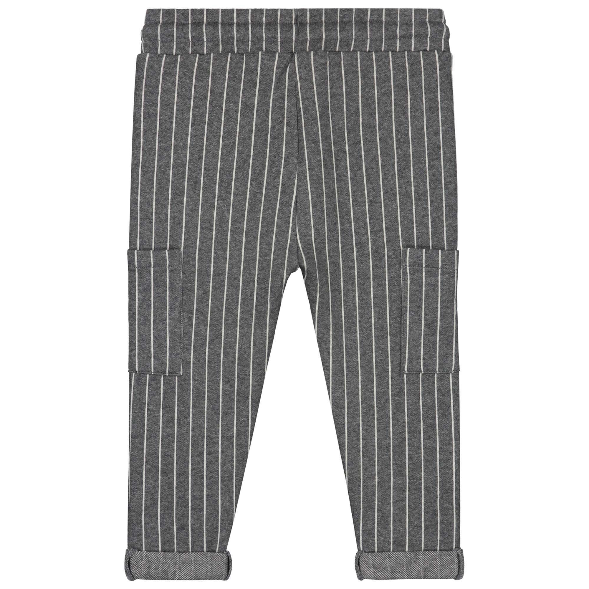 Prénatal baby broek  strepen grijs