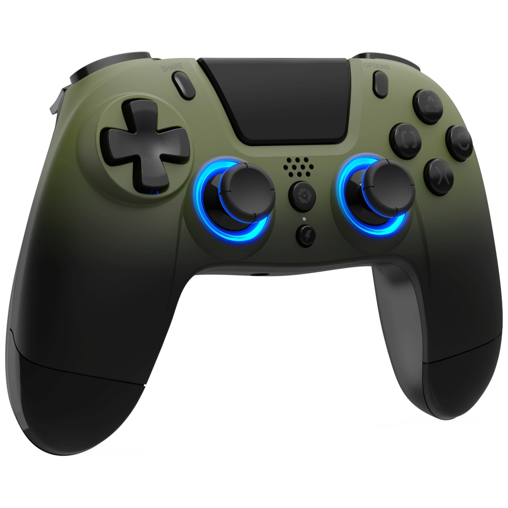 Gioteck VX4+ Kabelloser RGB-Controller für PS4 und PC – Grünes Tarnmuster
