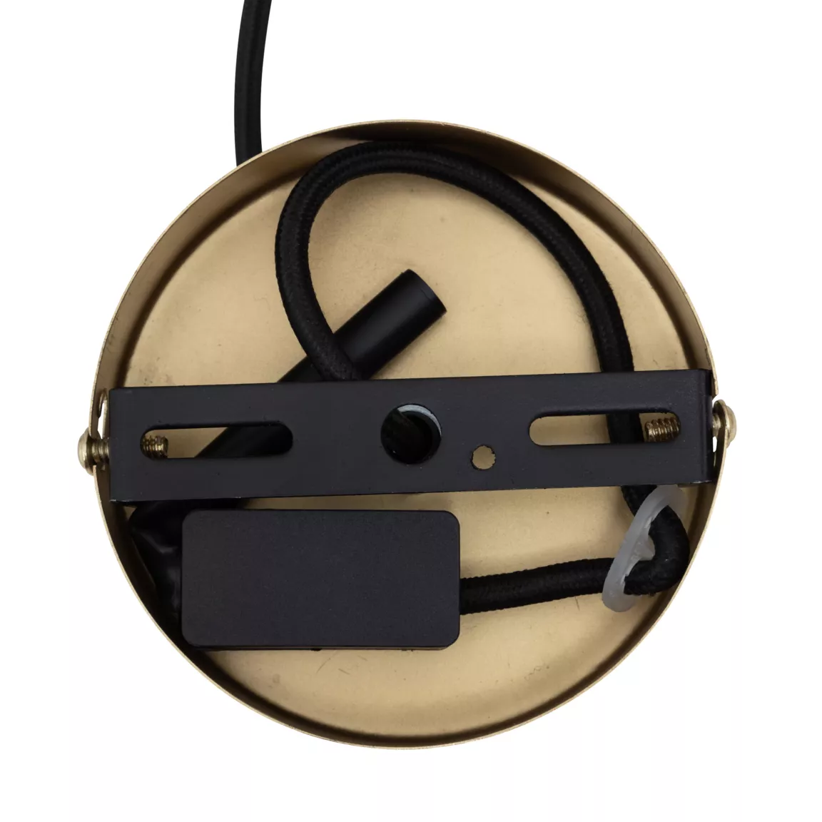 Suspension lumineuse en métal (D80 cm) Arlo doré