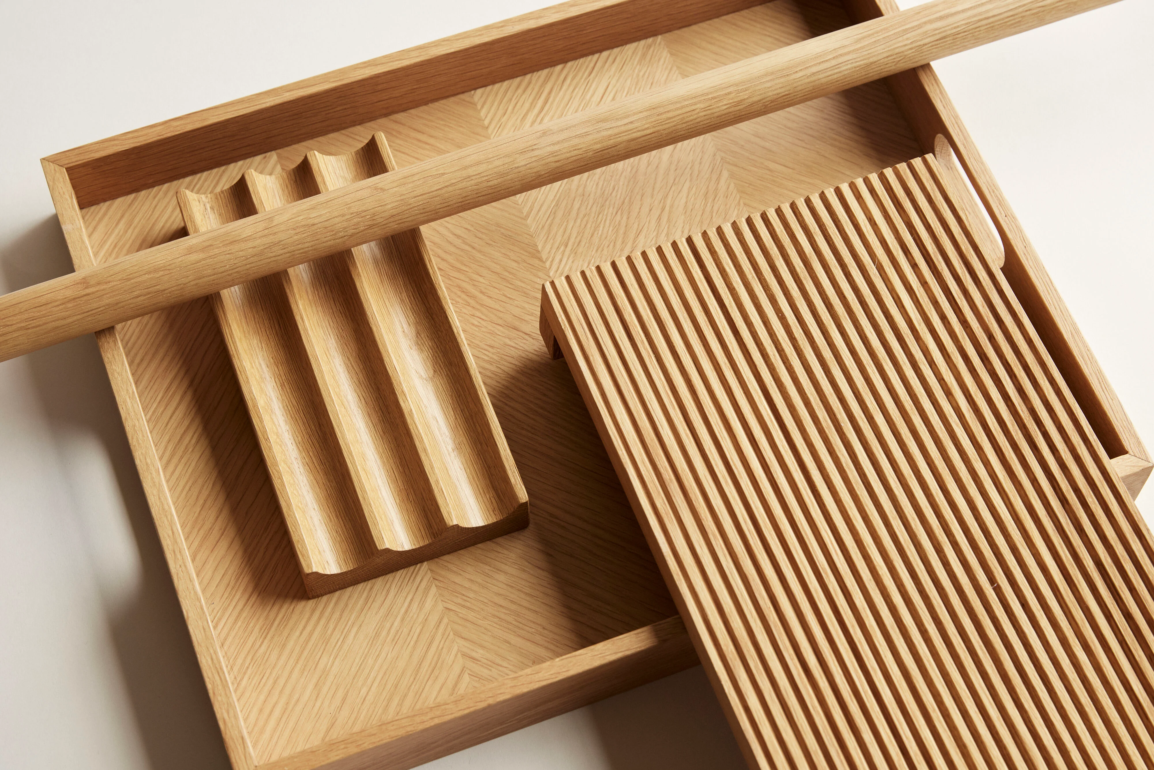 Hübsch  Structure bakke, natur - 45x35x5 cm.