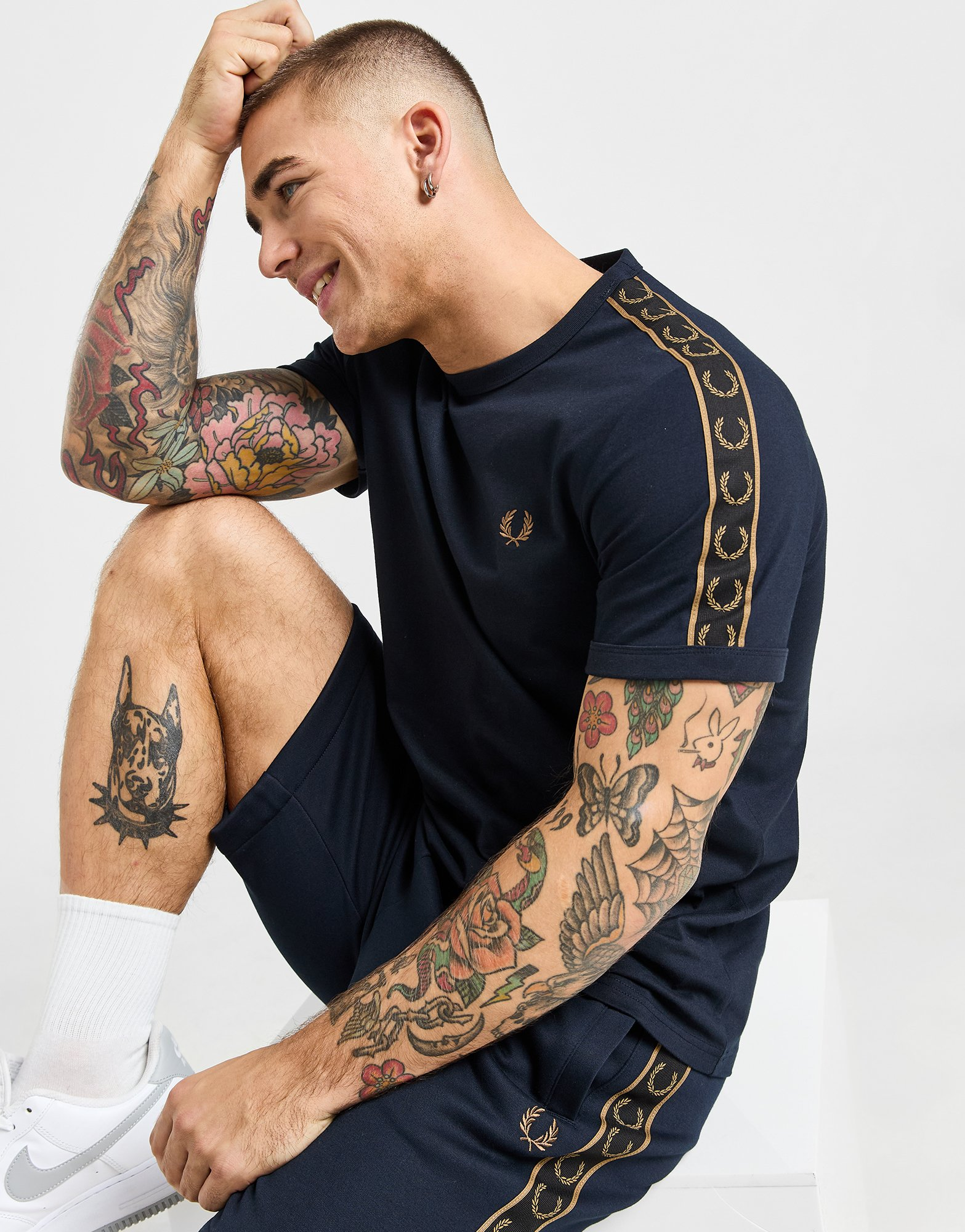 Fred Perry Short Tape Ringer Homme