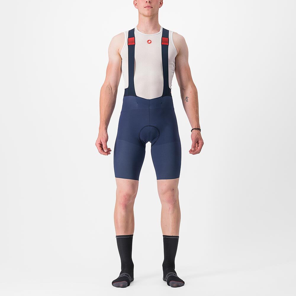 Castelli Premio Black Fietsbroek Kort Blauw Heren
